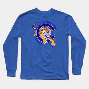 Defunct Cincinnati Tigers Hockey Long Sleeve T-Shirt